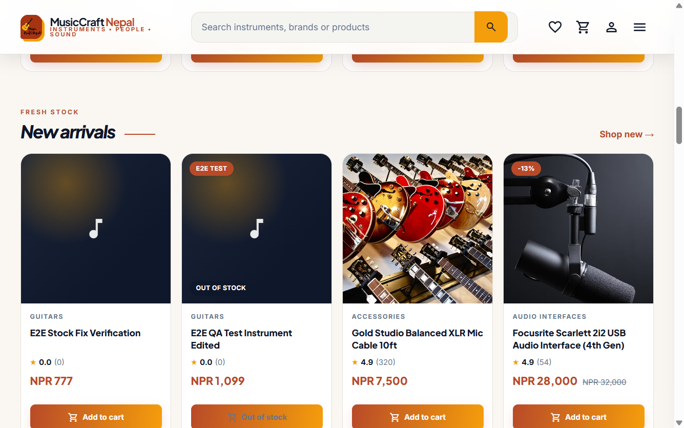 Music Craft Nepal new arrivals screenshot